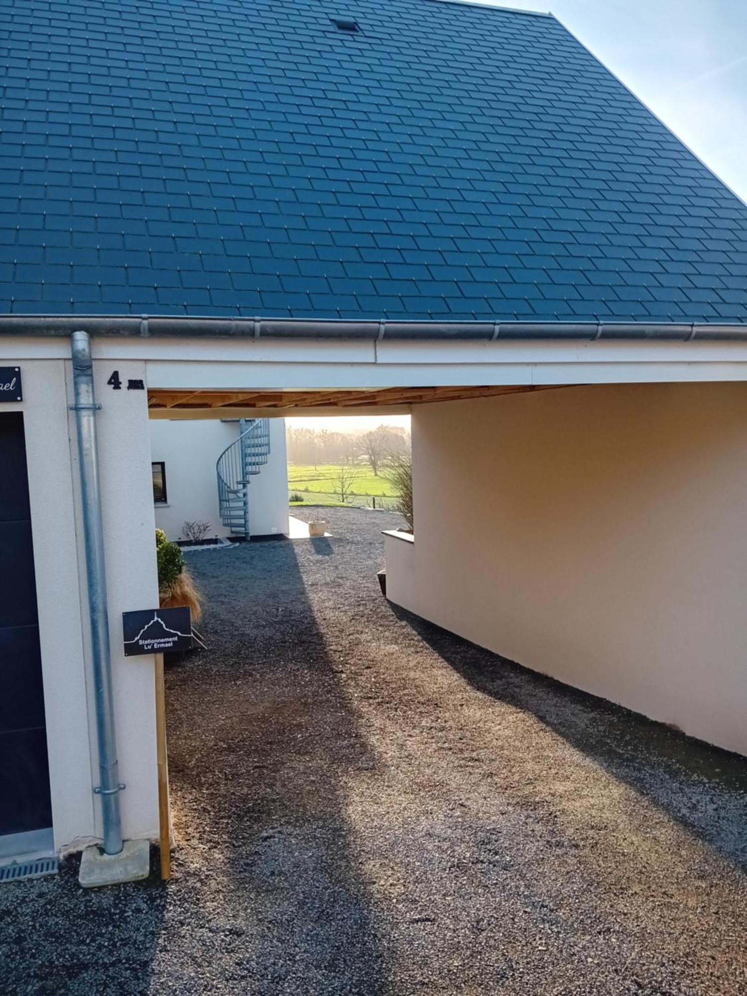 Appartement Lu'Ermael Avec Vue Mont Saint Michel Courtils Dış mekan fotoğraf